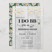 バーベキュー |リハーサルディナー |カップルのシャワー 招待状 (正面/裏面)