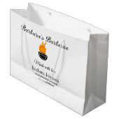 バーベキュー レストラン キッチン ソーシャル メディア ウェブサイト n ラージペーパーバッグ (正面アングル)