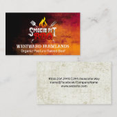 バーベキュー | レストラン | 火 名刺 (正面/裏面)