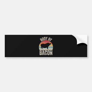 バーベキュー 体バイベーコンバーベキューBBQグリル バンパーステッカー