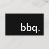 バーベキュー. 名刺 (正面)