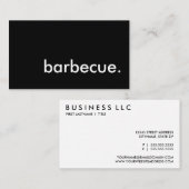バーベキュー 名刺 (正面/裏面)