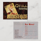 バーベキュー-名刺 名刺 (正面/裏面)