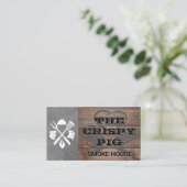 バーベキュー | 料理人の帽子とツール 名刺 (スタンド正面)