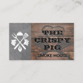 バーベキュー | 料理人の帽子とツール 名刺 (正面)