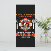 バーベキュー |豚と鶏肉がバーBbqに入る メニュー (スタンド正面)