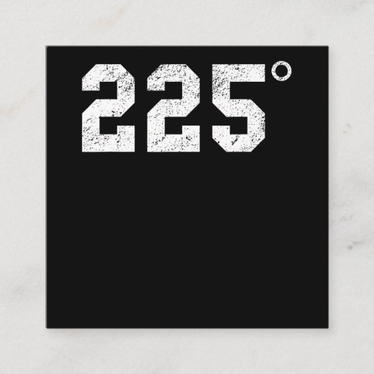 バーベキュー | 225度Bbqグリル喫煙肉 スクエア名刺 (正面)