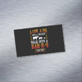 バーベキュー | Barbecue Bbqジョークギフトグリルマスターシェフ マグネット名刺 (インサイチュ)