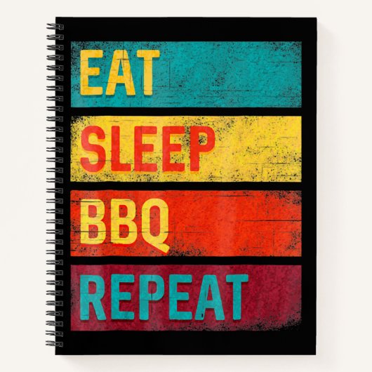 バーベキュー | Barbecue Grilling Gift 食べ sleep  BBQ ノートブック (正面)