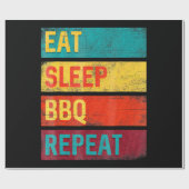 バーベキュー | Barbecue Grilling Gift 食べ sleep  BBQ ラッピングペーパー (フラット)