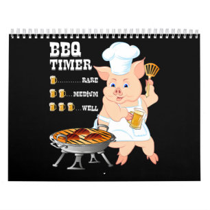 バーベキュー BBQタイマグリルバーベキュービアラバーメンズ カレンダー