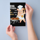 バーベキュー | BBQタイマグリルバーベキュービアラバーメンズ チラシ (ハンドル)