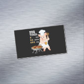 バーベキュー | BBQタイマグリルバーベキュービアラバーメンズ マグネット名刺 (インサイチュ)