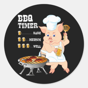 バーベキュー BBQタイマグリルバーベキュービアラバーメンズ ラウンドシール