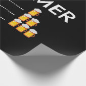 バーベキュー |BBQタイマーバーベキューグリルおもしろいグリルギフト ラッピングペーパー (角)