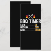 バーベキュー | BBQタイマー飲みグリルグリルビール メニュー (正面/裏面)