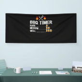バーベキュー | BBQタイマー飲みグリルグリルビール 横断幕 (トレードショー)