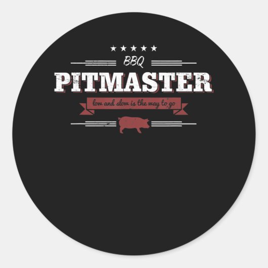 バーベキュー | Bbqピットマスターの低い低速は次の処理におもしろい対応 ラウンドシール (正面)