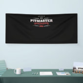 バーベキュー | Bbqピットマスターの低い低速は次の処理におもしろい対応 横断幕 (トレードショー)