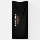 バーベキュー | Bbqピットマスターの低い低速は次の処理におもしろい対応 横断幕 (縦)