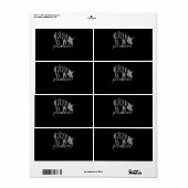 バーベキュー | BBQピットマスターピッググリルの火の日 ラベル (フルシート)