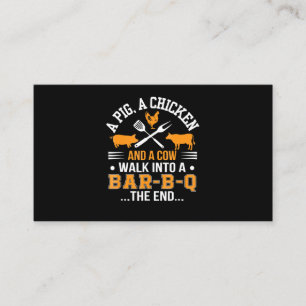バーベキュー BBQ愛豚チキンカウウォークバーBBQ 名刺