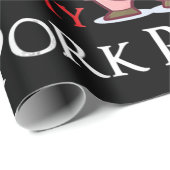 バーベキュー | BBQ私は私のお尻を擦り、私の豚肉を引っ張るのが好き ラッピングペーパー (ロールコーナー)