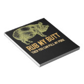 バーベキュー | BBQ豚おもしろい豚Id煙を焼く ノートパッド (アングル)