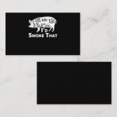 バーベキュー | BBQ豚ポークId煙をグリルギフト男性 名刺 (正面/裏面)