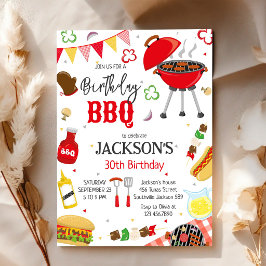 バーベキュー BBQ バックヤード 誕生日パーティー 招待状