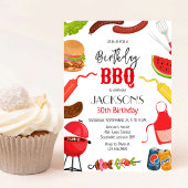 バーベキュー BBQ バックヤード 誕生日パーティー 招待状