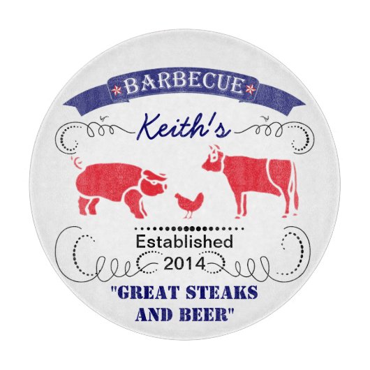 バーベキュー、BBQ Cutting Board カッティングボード (正面)