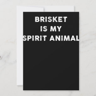 バーベキュー Brisketは私のスピリットアニマルBBQギフト シーズンカード