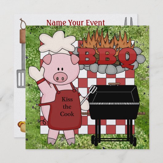 バーベキュー!SRF 招待状 (正面/裏面)