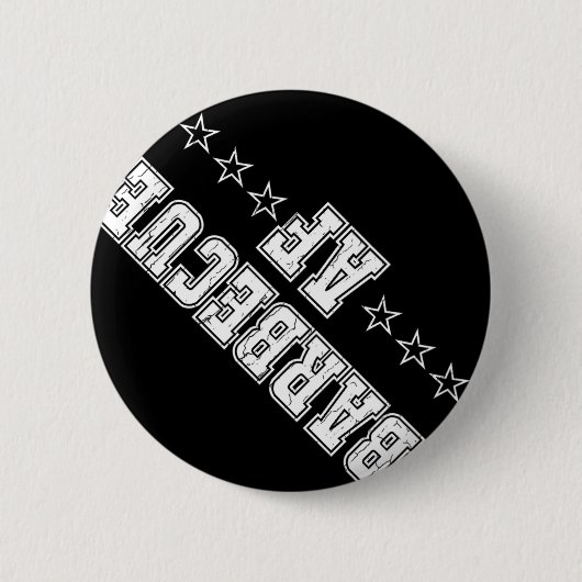 バーベキューAf TシャツヴィンテージBbq Tシャツレトロスタイル 缶バッジ (正面)