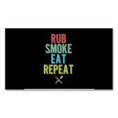 バーベキューBBQグリルマスター焼き肉スモーカー マグネット名刺 (正面)