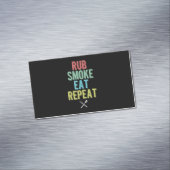 バーベキューBBQグリルマスター焼き肉スモーカー マグネット名刺 (インサイチュ)