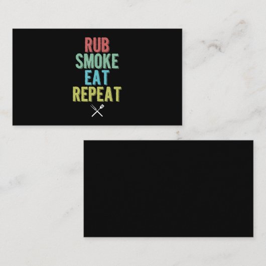 バーベキューBBQグリルマスター焼き肉スモーカー 名刺 (正面/裏面)