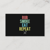 バーベキューBBQグリルマスター焼き肉スモーカー 名刺 (正面)