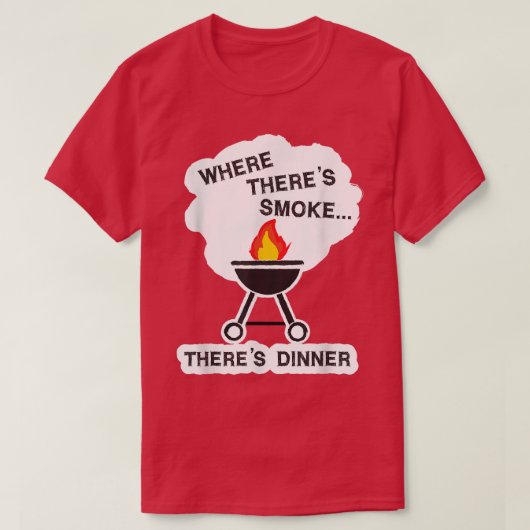 バーベキューBBQグリル料理ファーザーズ・デイパパ Tシャツ (デザイン正面)