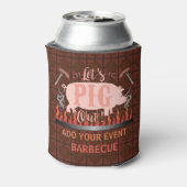 バーベキューBBQピグおもしろいサマーグリリングカスタム 缶クーラー (缶裏面)