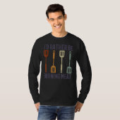バーベキューChで肉の引用文を燃やしたい Tシャツ (正面フル)