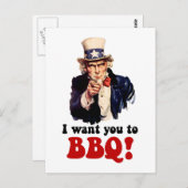 バーベッおもしろいク ポストカード (正面/裏面)
