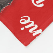 バーベットドッグネームパターン(の模様が)あるクリスマス フリースブランケット (角)