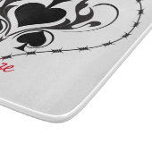 バーベットワイヤハートブラックスペードサンダー_コーブ カッティングボード (角)