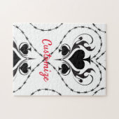 バーベットワイヤハートブラックスペードサンダー_コーブ ジグソーパズル (横)