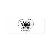 バーベットワイヤハートブラックスペードサンダー_コーブ ラバースタンプ (押印)