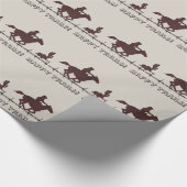 バーベットワイヤーカウボーイギフトラップ ラッピングペーパー (角)
