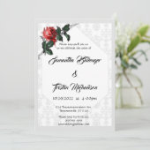 バーベットワイヤーダマスクバラゴシック結婚ズ 招待状 (スタンド正面)