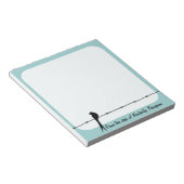 バーベッパーソナライズされたド針金上の鳥メモ帳 ノートパッド (アングル)